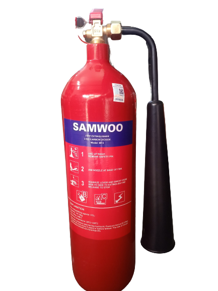 Bình chữa cháy khí CO2 3kg Samwoo MT3 - Điện Công Nghiệp Nhật Linh - Công Ty TNHH Thiết Bị Điện Công Nghiệp Nhật Linh